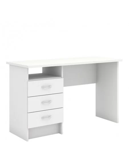 FTG Function Plus Desk 3 Drawers-White Furniture To Go