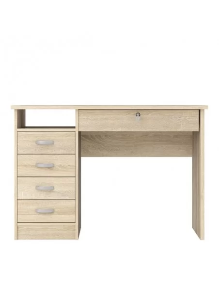 FTG Function Plus Desk 5 Drawers-Oak Furniture To Go