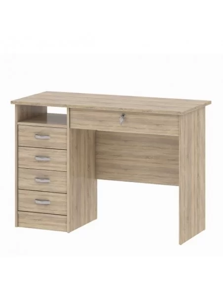 FTG Function Plus Desk 5 Drawers-Oak Furniture To Go