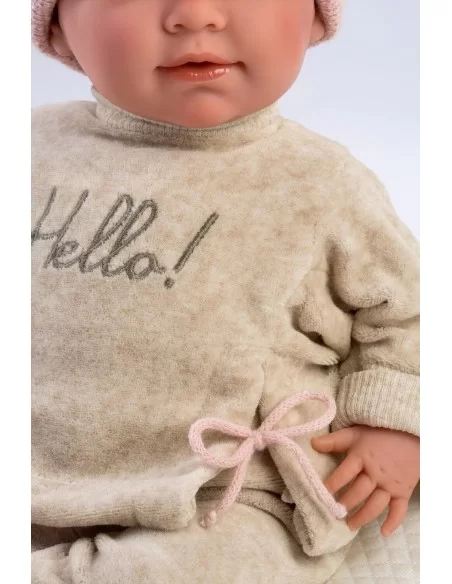 Llorens Dolls Mimi Crying Baby Doll + knitted Hat 45cm Llorens Dolls