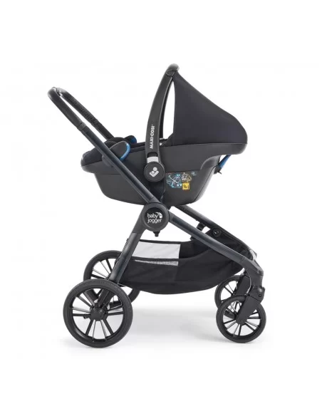 Baby Jogger City Sights Bundle Stroller + Carrycot + Weather Shield + Belly Bar-Rich Black Baby Jogger