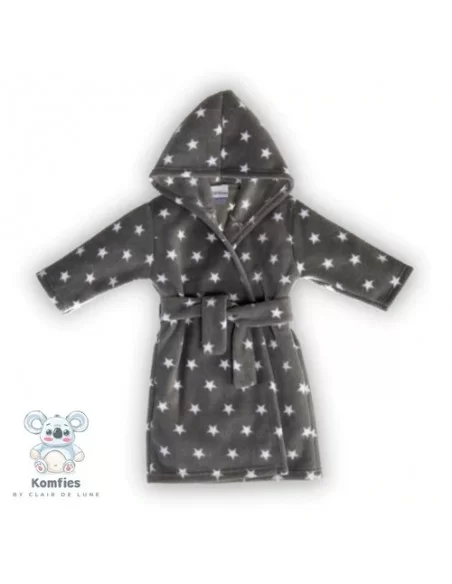 Clair de Lune Komfies Marshmallow Baby Medium Dressing Gown-Star Fleece Clair De Lune