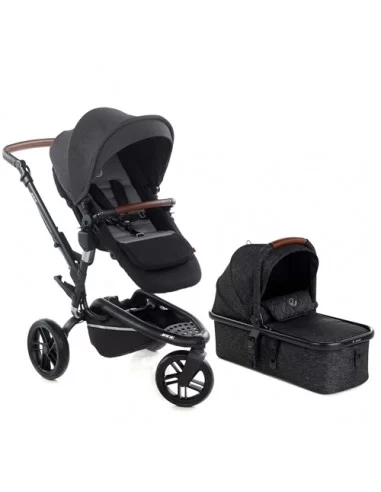 Jane Trider Micro Pro Carrycot Pushchair-Cold Black