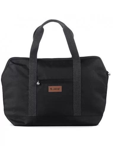 Jane Weekend Bag With Changing Mat and Wash Bag-Black