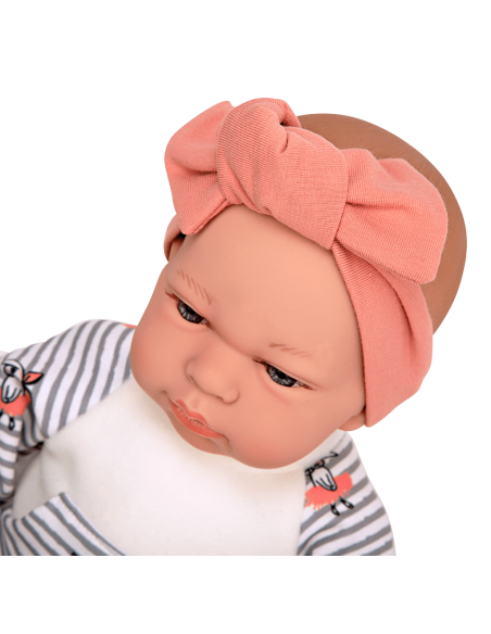 Arias 40cm Reborn Elegance Doll Andie with Laughing Function & Cushion Roma