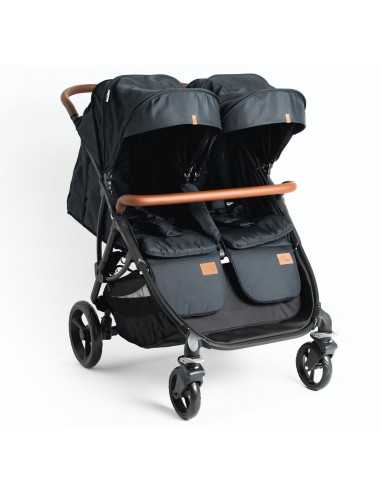 Roma Gemini Double Pram-Jet Black Roma Gemini Double Pram-Jet Black