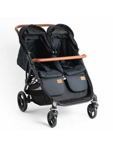 Roma Gemini Double Pram-Jet Black Roma Gemini Double Pram-Jet Black