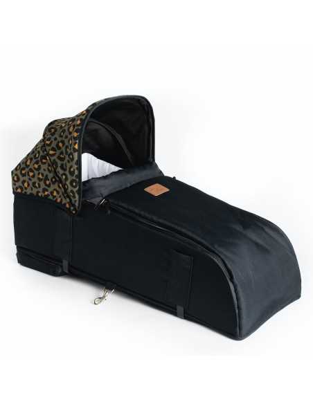 Roma Gemini 2 Carry Cot-Khaki Leopard Roma