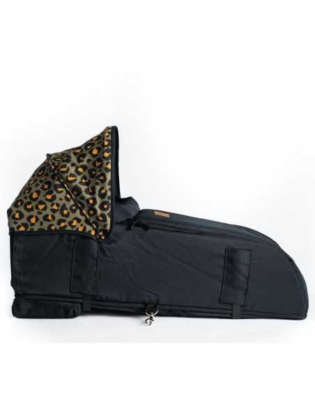 Roma Gemini 2 Carry Cot-Khaki Leopard Roma