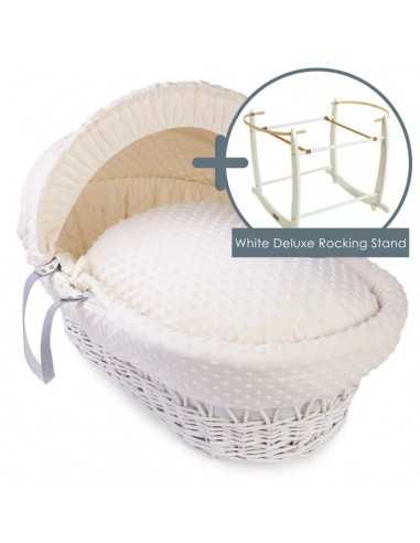 Clair de Lune Dimple White Wicker...