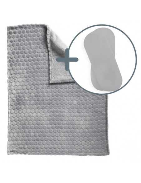 Clair de Lune Marshmallow Blanket + Moses Sheets-Grey Clair De Lune