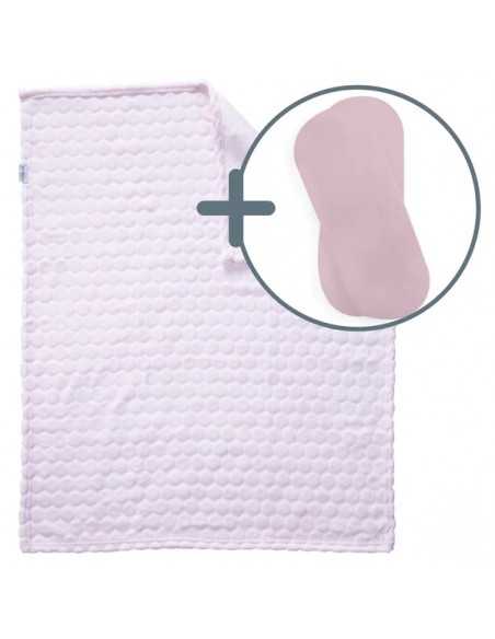 Clair de Lune Marshmallow Blanket + Moses Sheets-Pink Clair De Lune