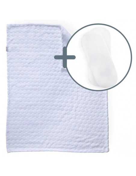 Clair de Lune Marshmallow Blanket + Moses Sheets-White Clair De Lune