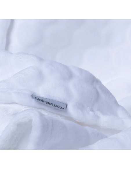 Clair de Lune Marshmallow Blanket + Moses Sheets-White Clair De Lune