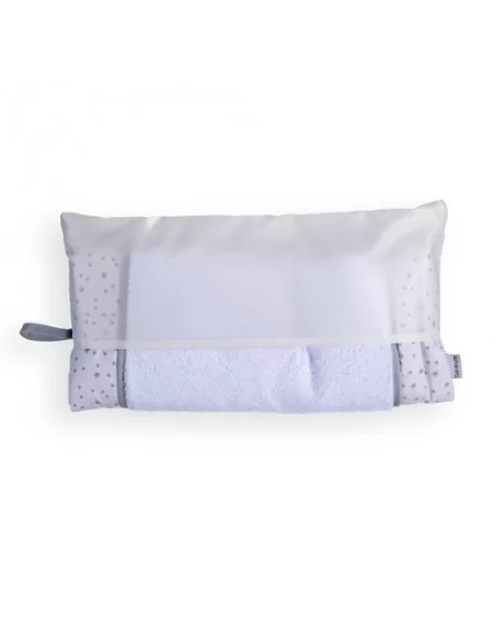 Clair de Lune Stars & Stripes Roly Poly Travel & Change Mat Plus An Extra Topper-Grey Clair De Lune