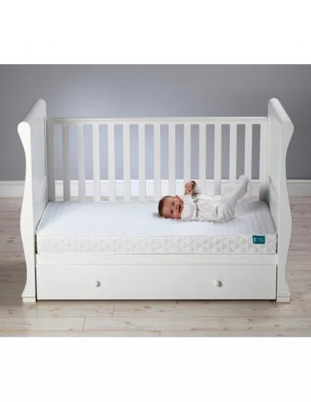 East Coast Nursery Mattress Cot Bed Pocket Sprung-White East Coast