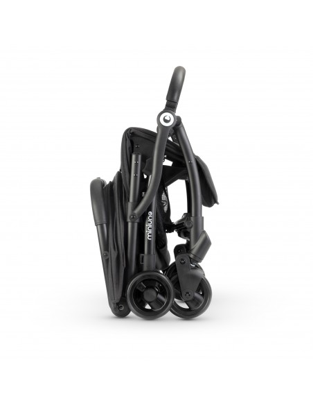 Miniuno TouchFold Stroller-Black Herringbone Miniuno