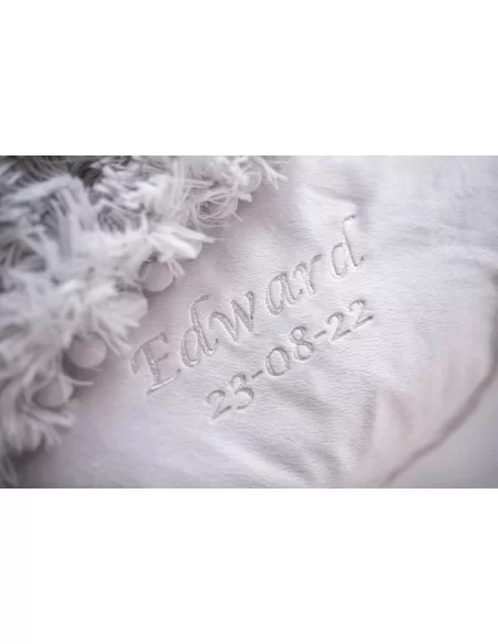 Bizzi Growin Koochicoo Fluffy Baby Blanket/Shawl-Whisper Grey Bizzi Growin