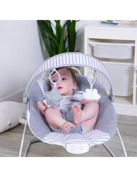 Red Kite Quiet Time Cozy Bouncer-Grey Linen Red Kite