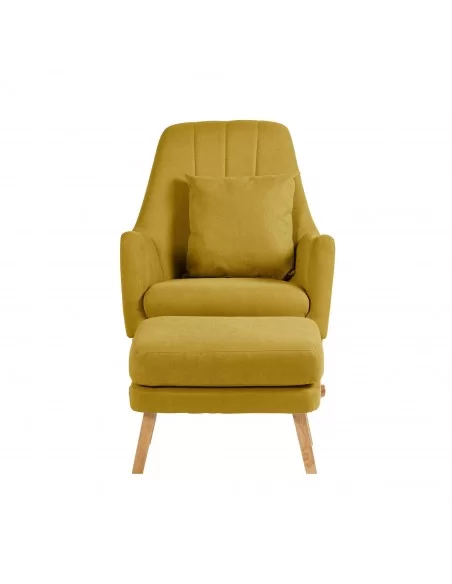 Ickle Bubba Eden Deluxe Nursery Chair and Stool-Ochre Ickle Bubba