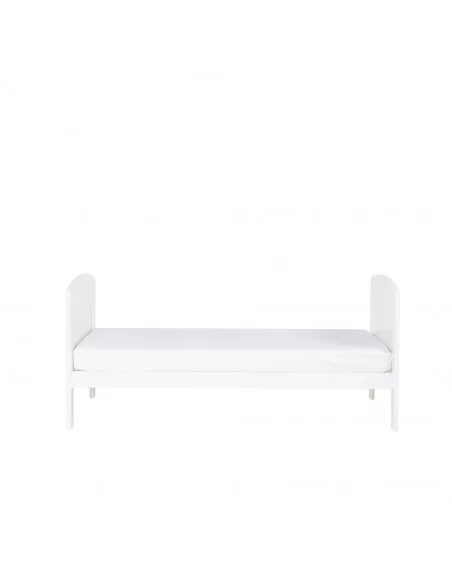 Ickle Bubba Coleby Scandi Classic Cot Bed-White With Premium Sprung Mattress Ickle Bubba