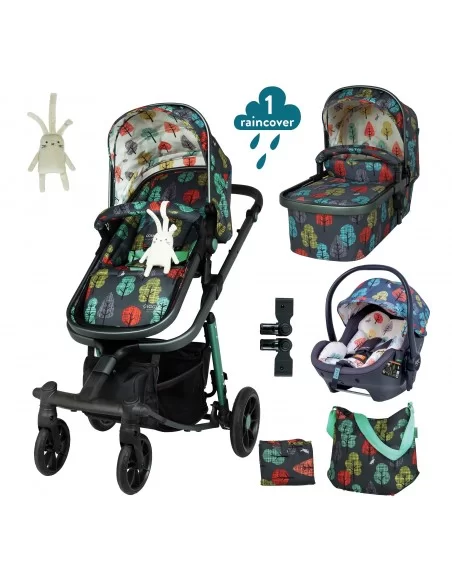 Cosatto Giggle Quad Port i-Size Bundle With Bag-Hare Wood Cosatto