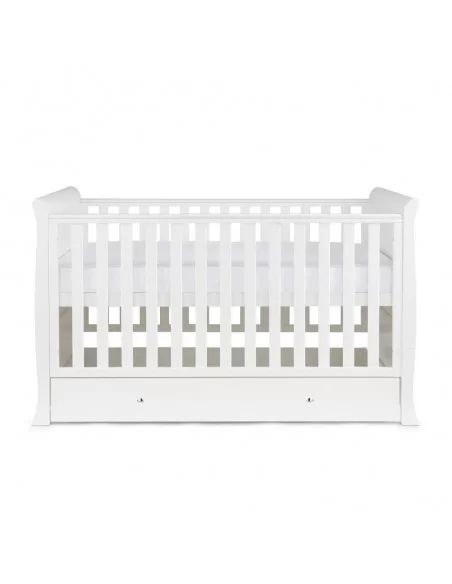 Ickle Bubba Snowdon Classic Cot Bed-White Ickle Bubba