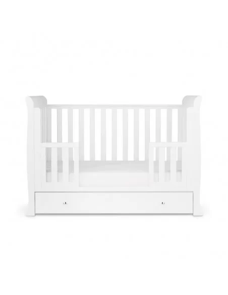 Ickle Bubba Snowdon 4 in 1 Mini 2 Piece Furniture Set-White With Premium Sprung Mattress Ickle Bubba