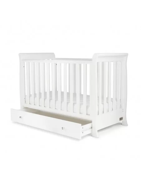 Ickle Bubba Snowdon 4 in 1 Mini 2 Piece Furniture Set-White With Premium Sprung Mattress Ickle Bubba