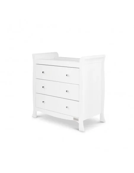 Ickle Bubba Snowdon 4 in 1 Mini 2 Piece Furniture Set-White With Premium Sprung Mattress Ickle Bubba