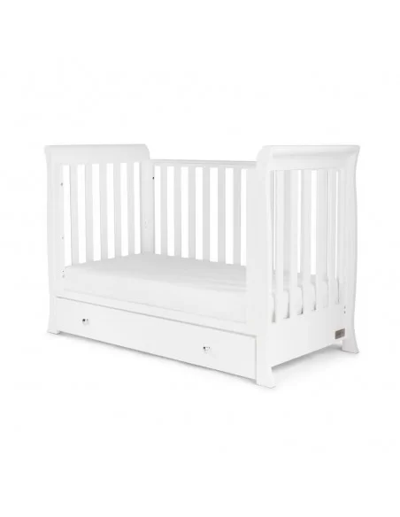 Ickle Bubba Snowdon 4 in 1 Mini 3 Piece Furniture Set-White With Premium Sprung Mattress Ickle Bubba