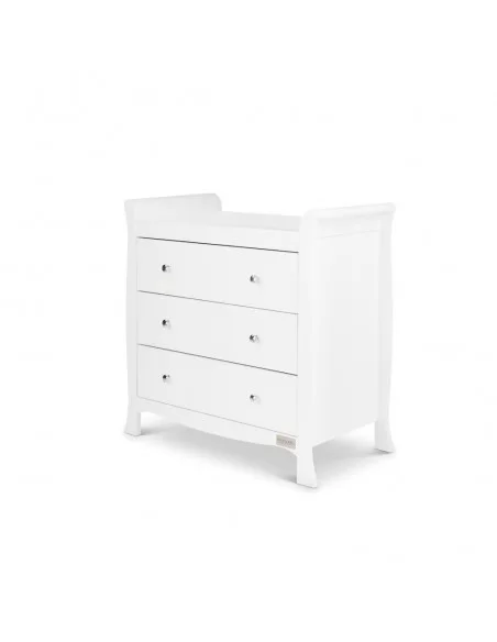Ickle Bubba Snowdon 4 in 1 Mini 3 Piece Furniture Set-White With Premium Sprung Mattress Ickle Bubba