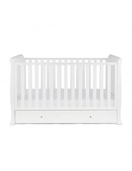 Ickle Bubba Snowdon Classic 2-Piece Furniture Set With Fibre Mattress-White Ickle Bubba