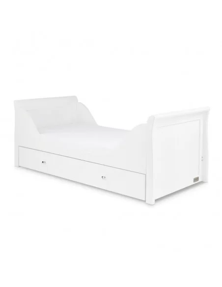 Ickle Bubba Snowdon Classic 2-Piece Furniture Set With Premium Sprung Mattress-White Ickle Bubba
