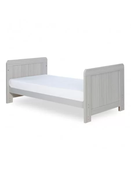 Ickle Bubba Pembrey Cot Bed-Ash Grey With Premium Sprung Mattress Ickle Bubba