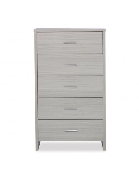 Ickle Bubba Pembrey Tall Chest of Drawers-Ash Grey Ickle Bubba