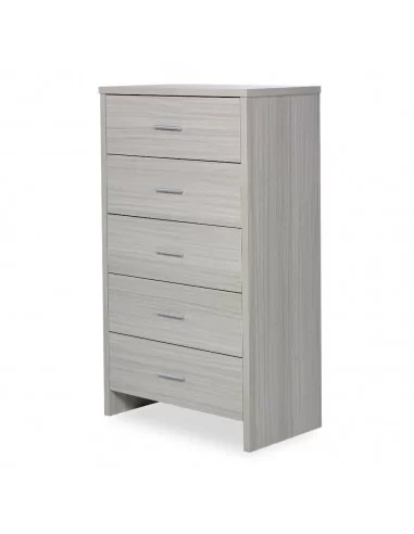 Ickle Bubba Pembrey Tall Chest of Drawers-Ash Grey