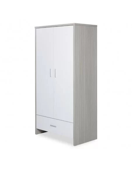 Ickle Bubba Pembrey Wardrobe-Ash Grey/White Ickle Bubba