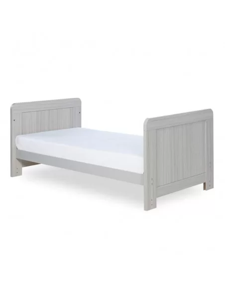 Ickle Bubba Pembrey Cot Bed + Changing Unit + Premium Sprung Mattress-Ash Grey Ickle Bubba