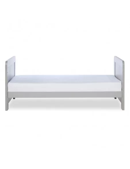Ickle Bubba Pembrey Cot Bed + Changing Unit + Premium Sprung Mattress-Ash Grey Ickle Bubba