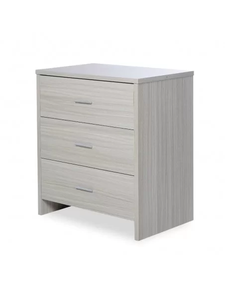 Ickle Bubba Pembrey Cot Bed + Changing Unit + Premium Sprung Mattress-Ash Grey Ickle Bubba