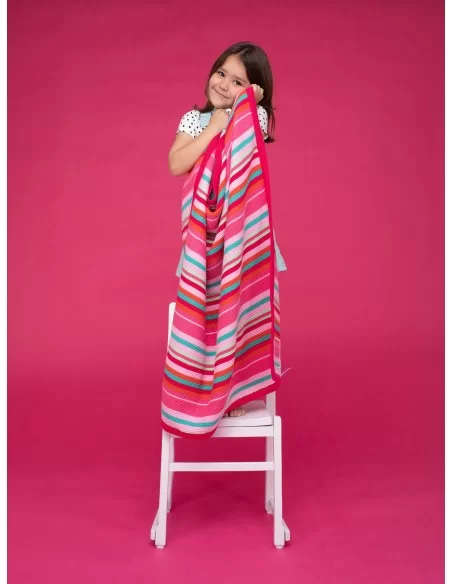 Cosatto Stripe Blanket-Pink Cosatto