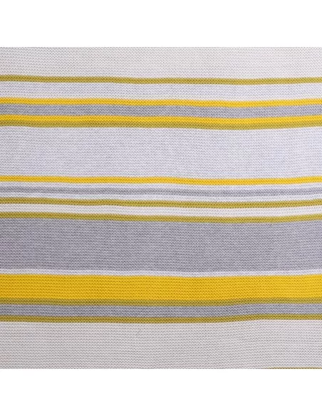 Cosatto Stripe Blanket-Grey Yellow Cosatto