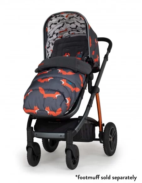 Cosatto Wow 2 Pram and Pushchair-Charcoal Mister Fox Cosatto