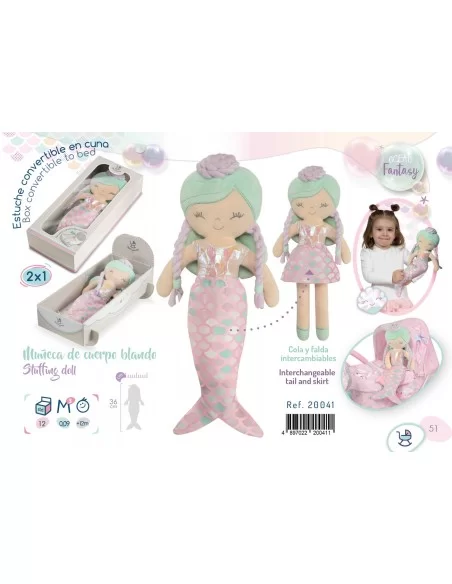 Decuevas Toys Stuffed Doll Mermaid Collection 36cm Decuevas Toys