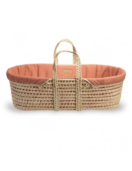 Clair de Lune Organic Palm Moses Basket-Rust Orange Clair De Lune