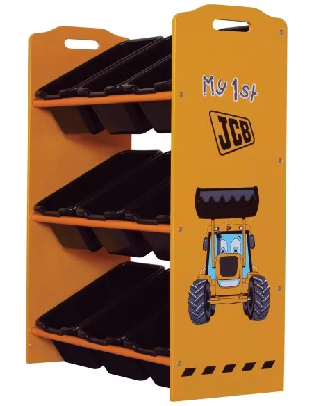 Kidsaw JCB 9 Children's Bin/Toy Storage Unit Kidsaw