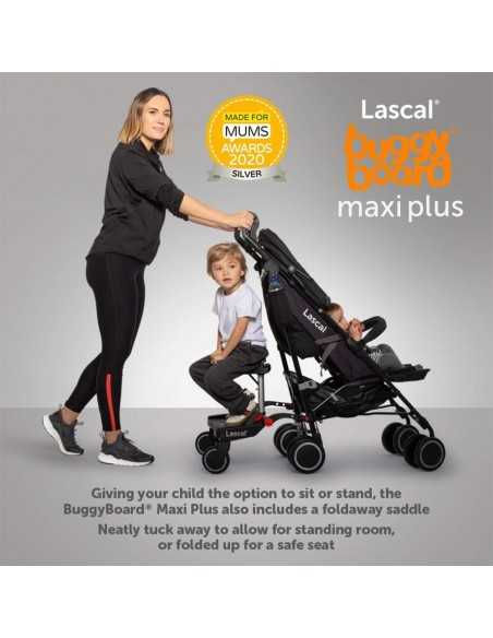 Lascal Maxi Plus BuggyBoard + Saddle-Black/Grey Lascal