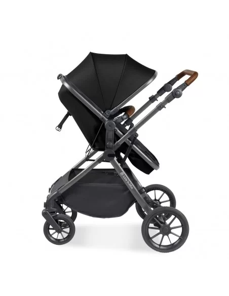 Ickle Bubba Cosmo Gunmetal Chassis 2in1 Travel System-Black Ickle Bubba