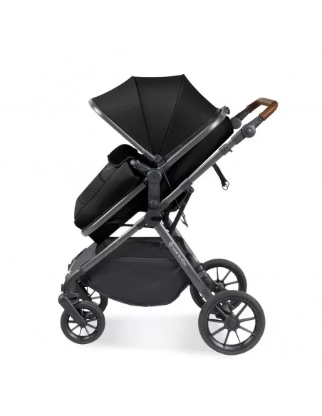 Ickle Bubba Cosmo Gunmetal Chassis 2in1 Travel System-Black Ickle Bubba